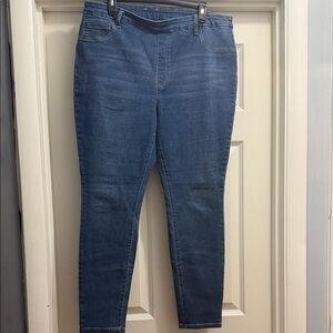 Time and Tru Blue Stretch Skinny Jeggings